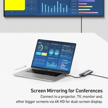 Док-станция BASEUS Metal Gleam Series 7 in 1 Gray (WKWG020113)