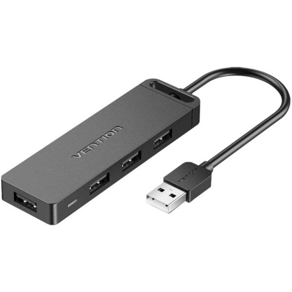 USB-хаб VENTION 4xUSB 2.0 15см Black (CHMBB)