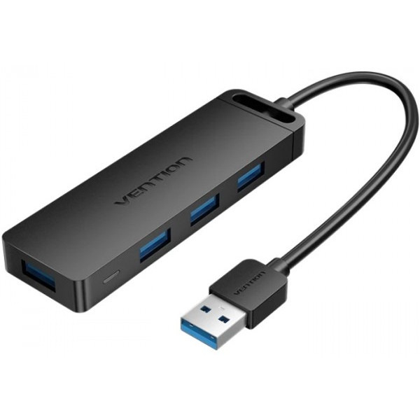 USB-хаб VENTION 4xUSB-A 3.0 5Gbps Black (CHLBB-SCB)