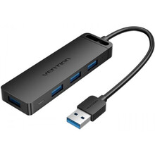 USB-хаб VENTION 4xUSB-A 3.0 5Gbps Black (CHLBB-SCB)