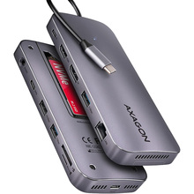 Док-станція AXAGON HMC-12GM2 USB-C GEN2COMBO 12 в 1 Grey