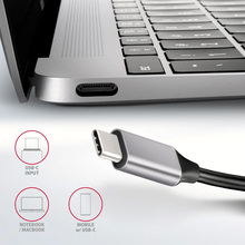 Док-станція AXAGON USB-C 6 IN 1 0.2M Black (HMC-6H4A)