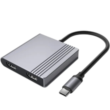 Док-станция CABLEXPERT USB-C 3-в-1 Space Grey (A-CM-COMBO3-04)