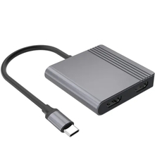 Док-станция CABLEXPERT USB-C 3-в-1 Space Grey (A-CM-COMBO3-04)