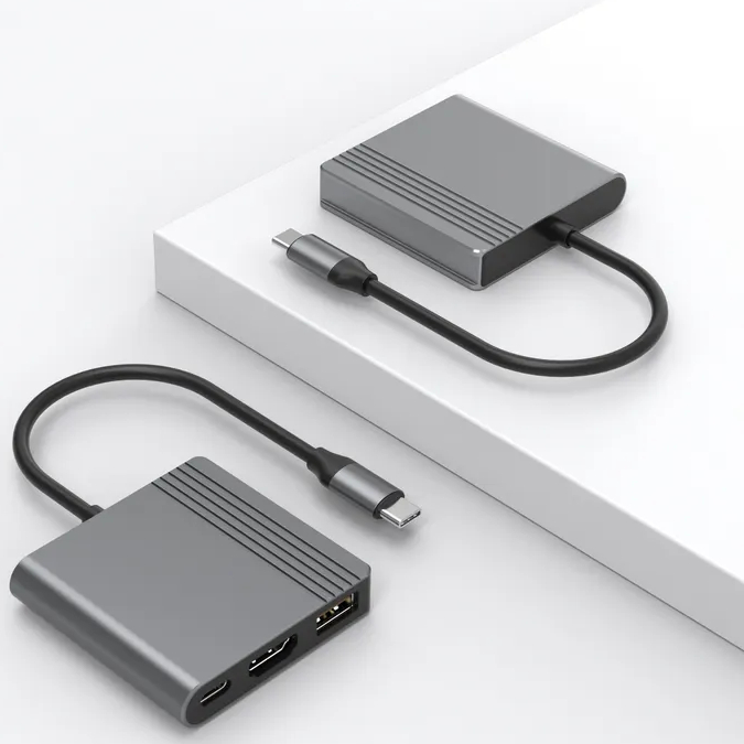 Док-станция CABLEXPERT USB-C 3-в-1 Space Grey (A-CM-COMBO3-05) Интерфейс подключения USB Type-C
