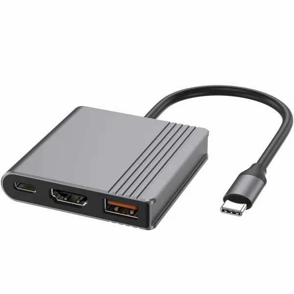Док-станция CABLEXPERT USB-C 3-в-1 Space Grey (A-CM-COMBO3-05)
