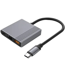 Док-станция CABLEXPERT USB-C 3-в-1 Space Grey (A-CM-COMBO3-05)