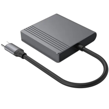 Док-станция CABLEXPERT USB-C to HDMI+DP adapter Black (A-CM-HDMIFDPF-01)