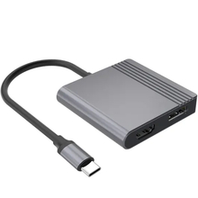Док-станция CABLEXPERT USB-C to HDMI+DP adapter Black (A-CM-HDMIFDPF-01)