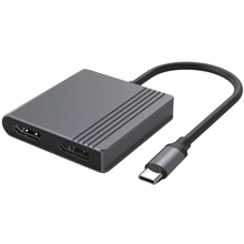 Док-станция CABLEXPERT USB-C to HDMI+DP adapter Black (A-CM-HDMIFDPF-01)