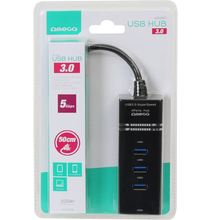 USB-хаб OMEGA USB 3.0 Hub 4 Port Black (OUH34B)