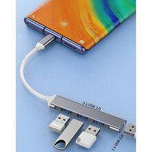 USB-хаб XOKO AC-404 USB Type-C - 4 USB (XK-AC-404)