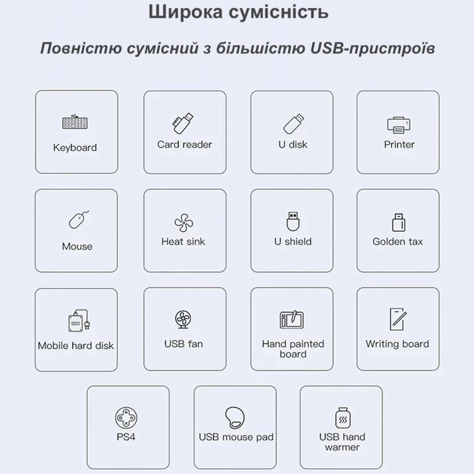 Внешний вид USB-хаб XOKO AC-404 USB Type-C - 4 USB (XK-AC-404)