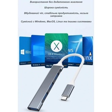 USB-хаб XOKO AC-404 USB Type-C - 4 USB (XK-AC-404)