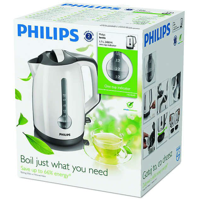 Чайник PHILIPS HD4649/00 Матеріал корпуса пластик