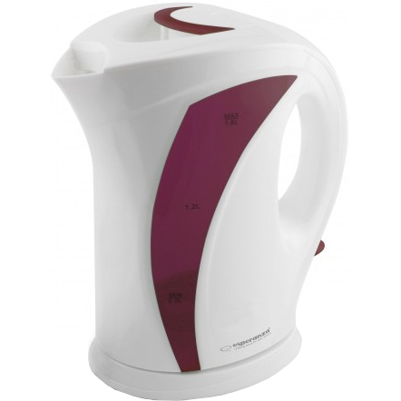

Электрочайник ESPERANZA Kettle EKK018 White-Red, Kettle EKK018 White-Red
