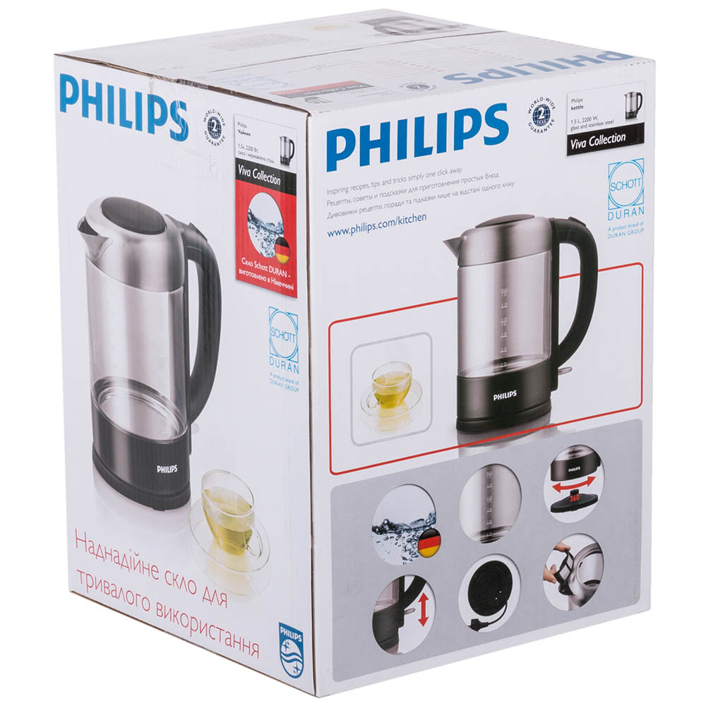 Заказать Электрочайник PHILIPS HD9340/90