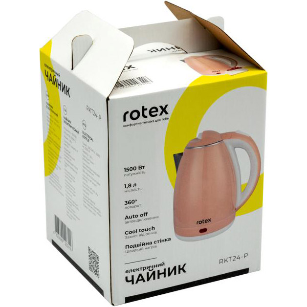 Электрочайник ROTEX RKT24-P Объем 1.8