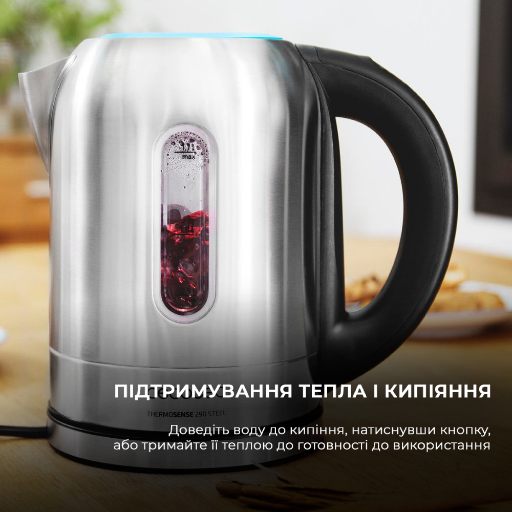 Зовнішній вигляд Електрочайник CECOTEC ThermoSense 290 Steel (CCTC-01515)