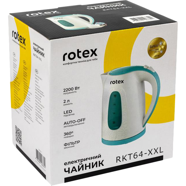 Электрочайник ROTEX RKT64-XXL Объем 2