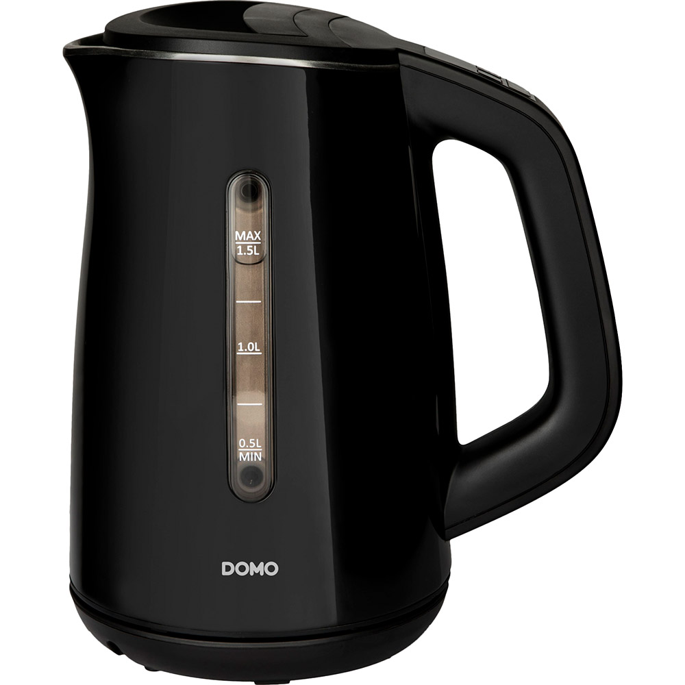 

Электрочайник DOMO Water kettle Back 1.5 L double wall, Water kettle black 1,5L double wall