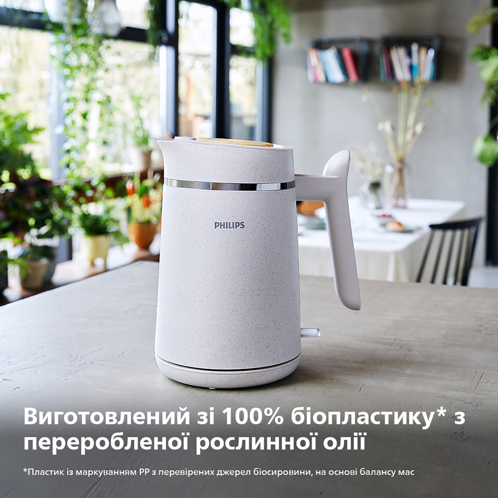 Электрочайник PHILIPS Eco Conscious Edition HD9365/10 Материал корпуса пластик