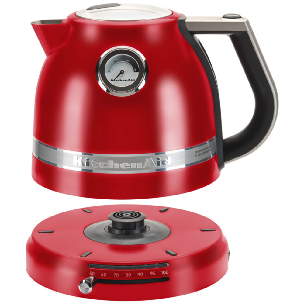 Електрочайник KITCHENAID Artisan 1,5л Red (5KEK1522EER) Матеріал корпуса метал