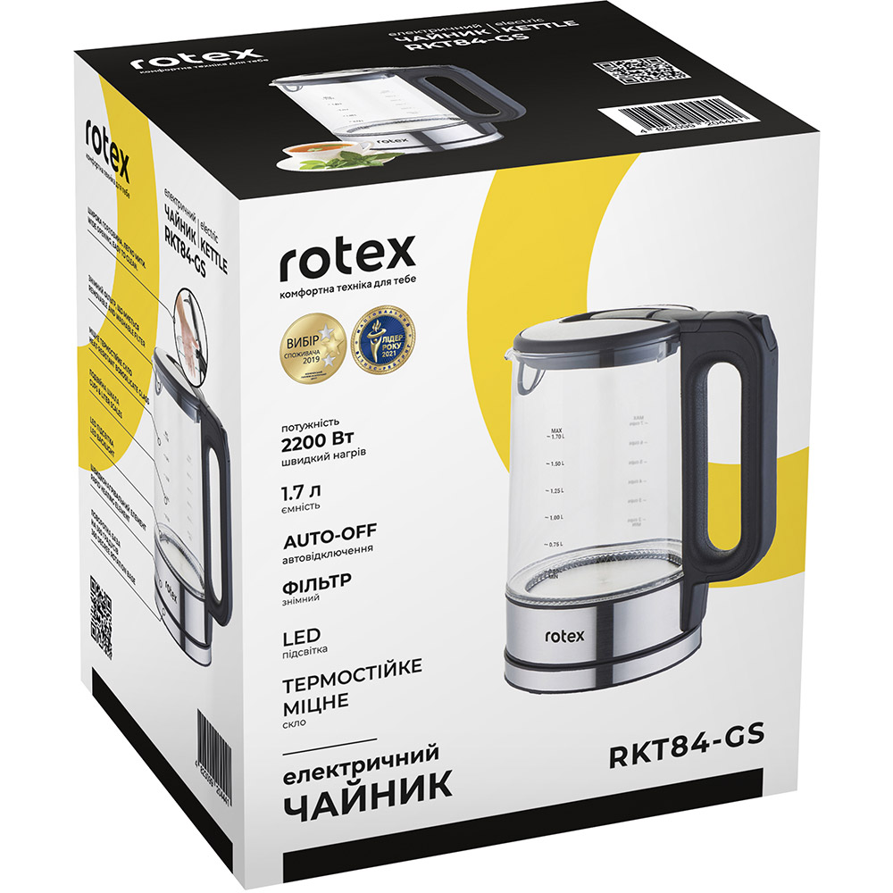 Покупка Електрочайник ROTEX RKT84-GS