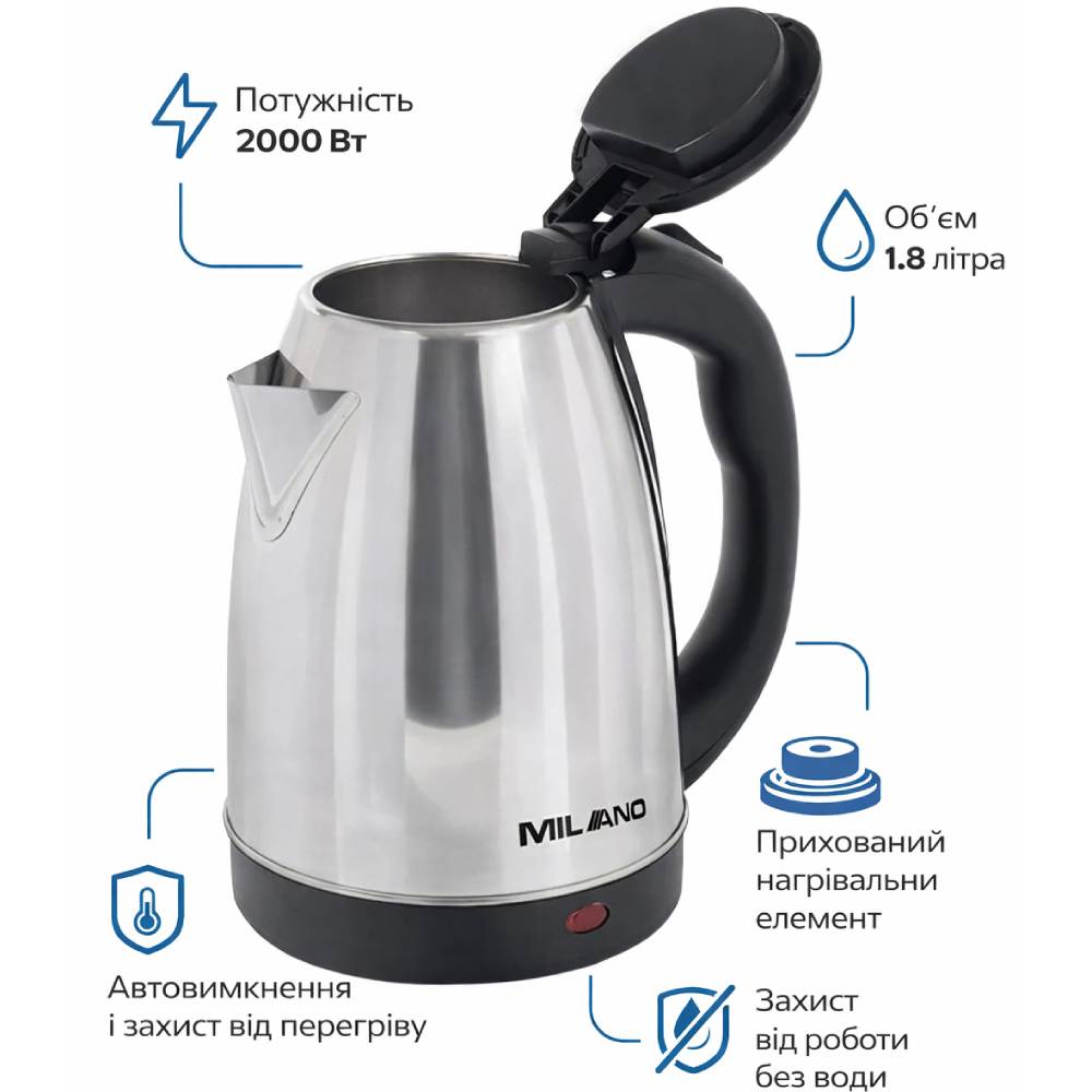 Електрочайник MILANO KT-2001 Нагрівальний елемент диск