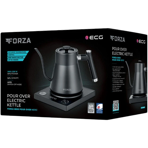 В Україні Електрочайник ECG Forza 8000 Pour over Nero