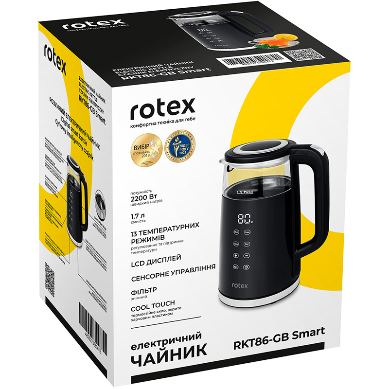 Изображение Электрочайник ROTEX RKT86-GB Smart