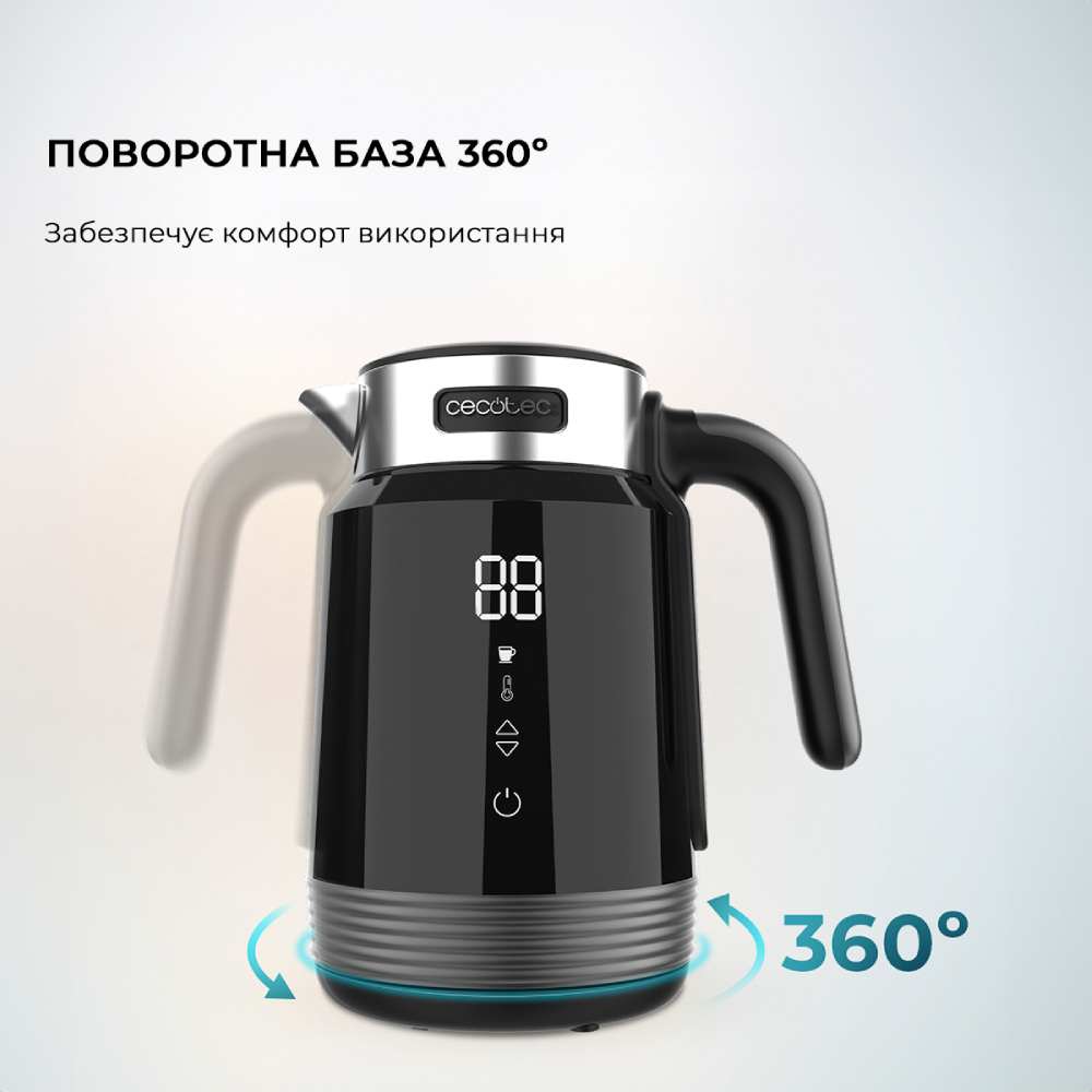 Заказать Электрочайник CECOTEC ThermoSense 600 Touch Black (CCTC-01748)