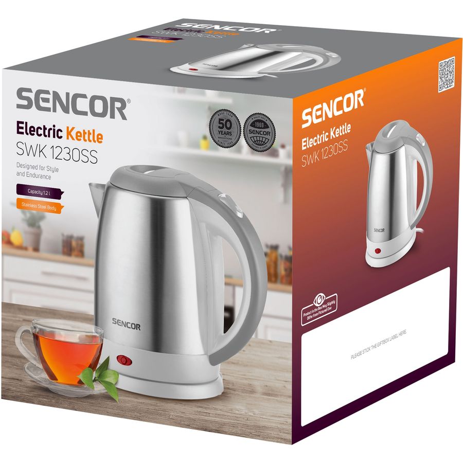 В Украине Электрочайник SENCOR Strix SWK1230SS White/Grey