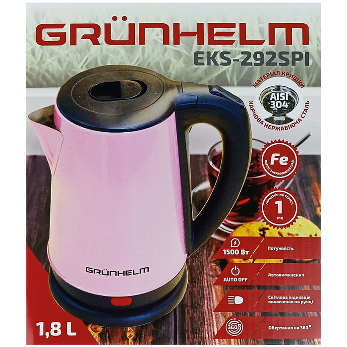 Внешний вид Электрочайник GRUNHELM (EKS -292SPI)