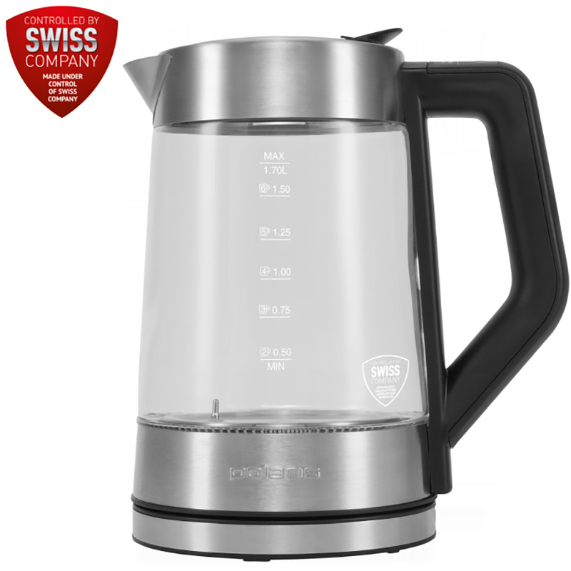 Електрочайник POLARIS PWK 17111CGLD WIFI IQ Home Matte Додатково Технологія Waterway PRO, відсік для зберігання шнура, фільтр для очищення води, корпус, що обертається на 360⁰, технологія безшумного кип'ятіння
