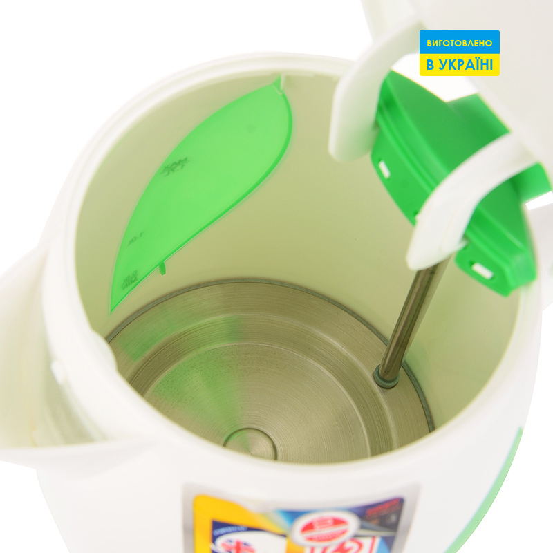 Електрочайник SATURN ST-EK8437U White/Lt.Green Потужність 2200