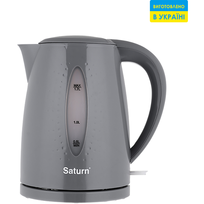 Електрочайник SATURN ST-EK8438U Gray Додатково Індикатор рівня води