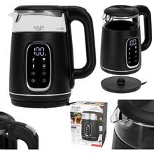 Електрочайник ADLER AD 1305 Black/Silver (AD1305BS)