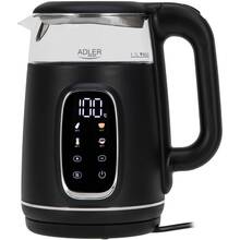 Электрочайник ADLER AD 1305 Black/Silver (AD1305BS)