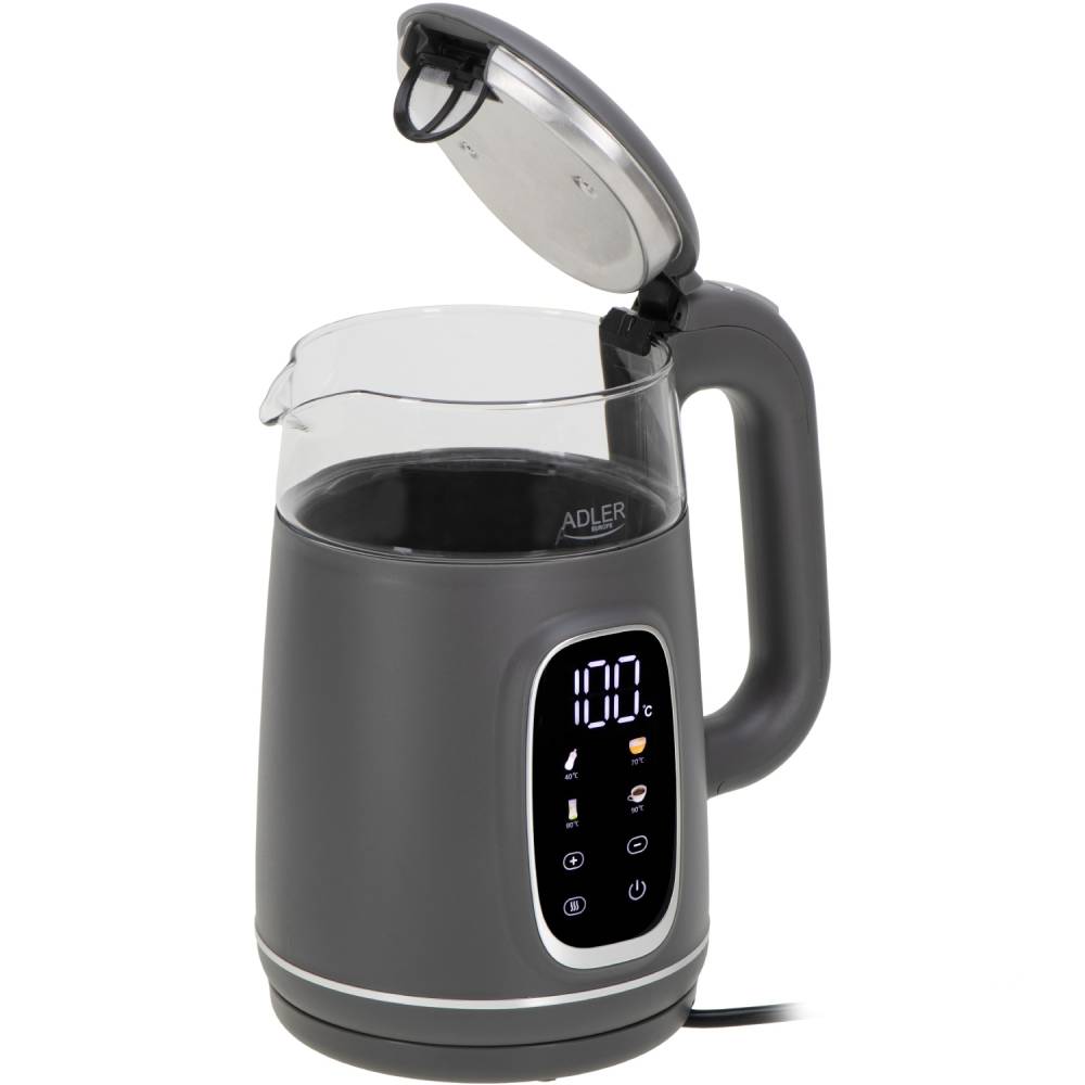 Электрочайник ADLER AD 1305 Gray (AD1305GS) Материал корпуса пластик