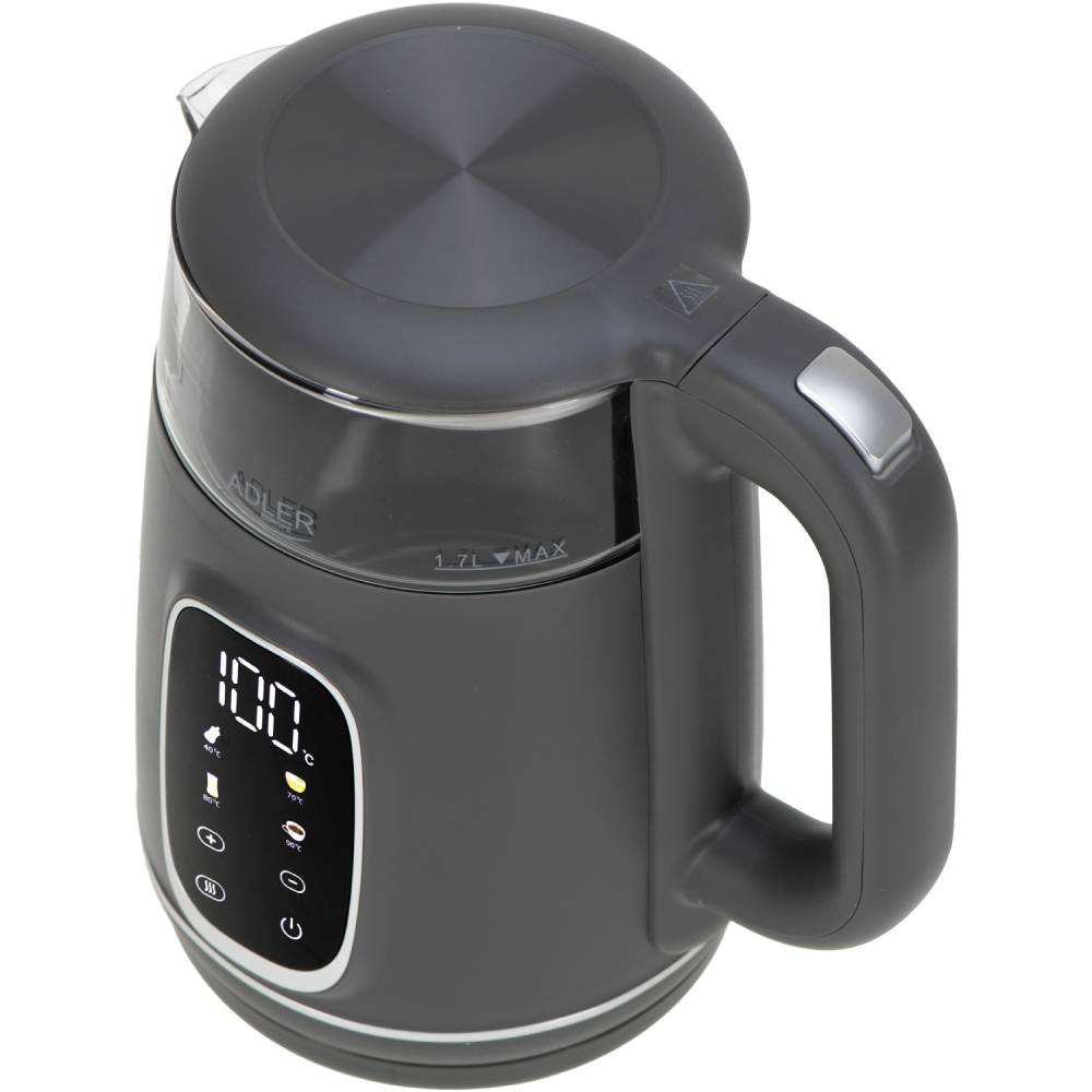 Электрочайник ADLER AD 1305 Gray (AD1305GS) Мощность 2200