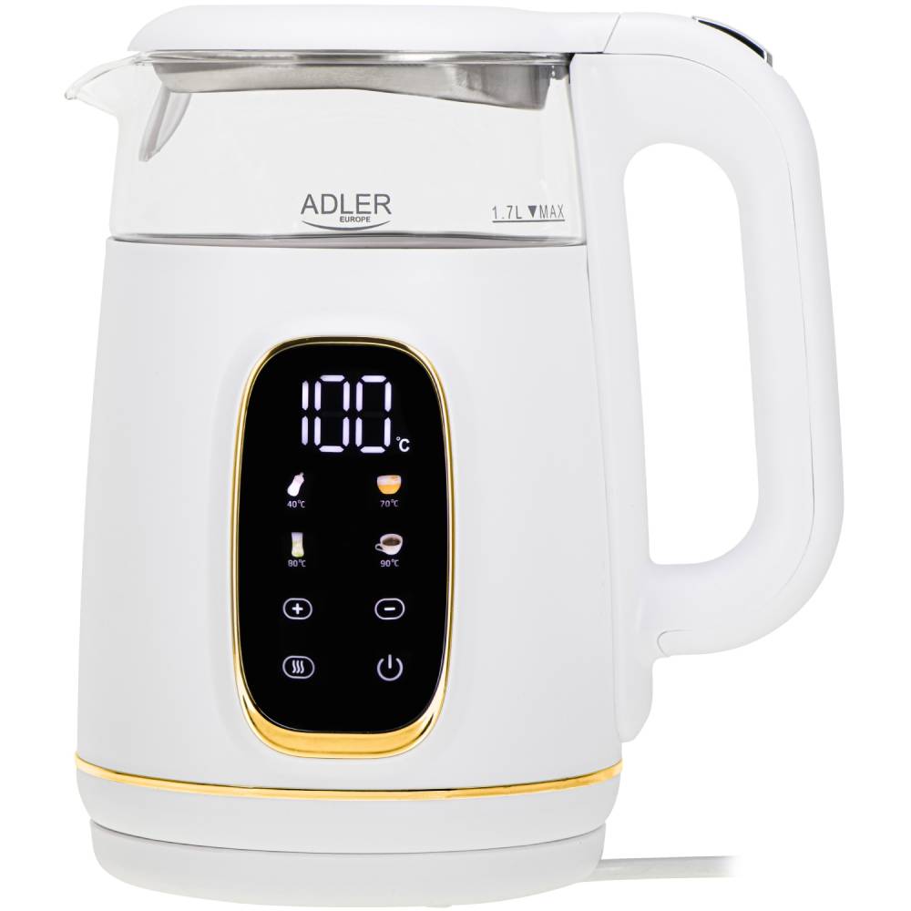 Електрочайник ADLER AD 1305 White/Gold (AD1305WG) Електрочайник ADLER AD 1305 White/Gold (AD1305WG)