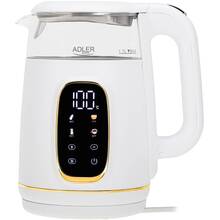 Электрочайник ADLER AD 1305 White/Gold (AD1305WG)