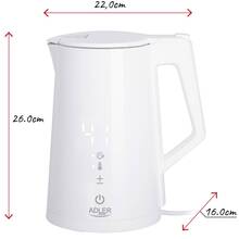 Електрочайник ADLER AD 1345 White (AD1345W)