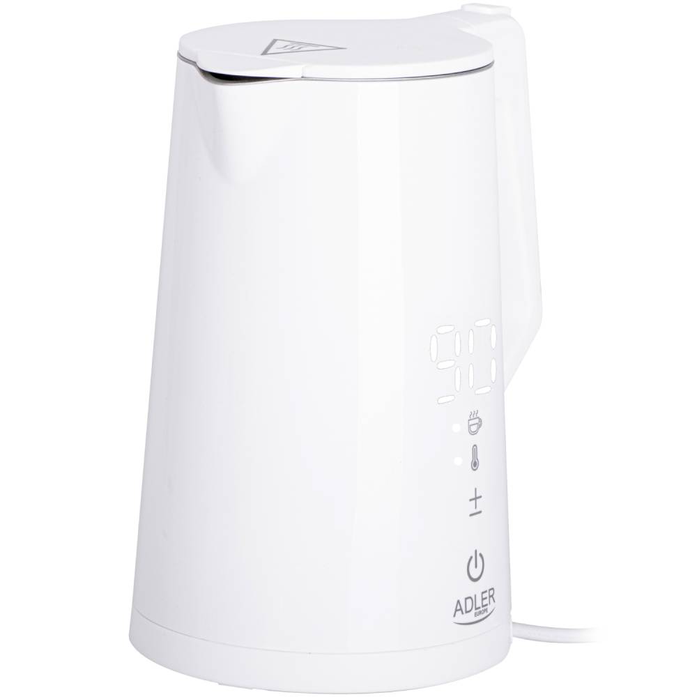 Електрочайник ADLER AD 1345 White (AD1345W) Матеріал корпуса пластик