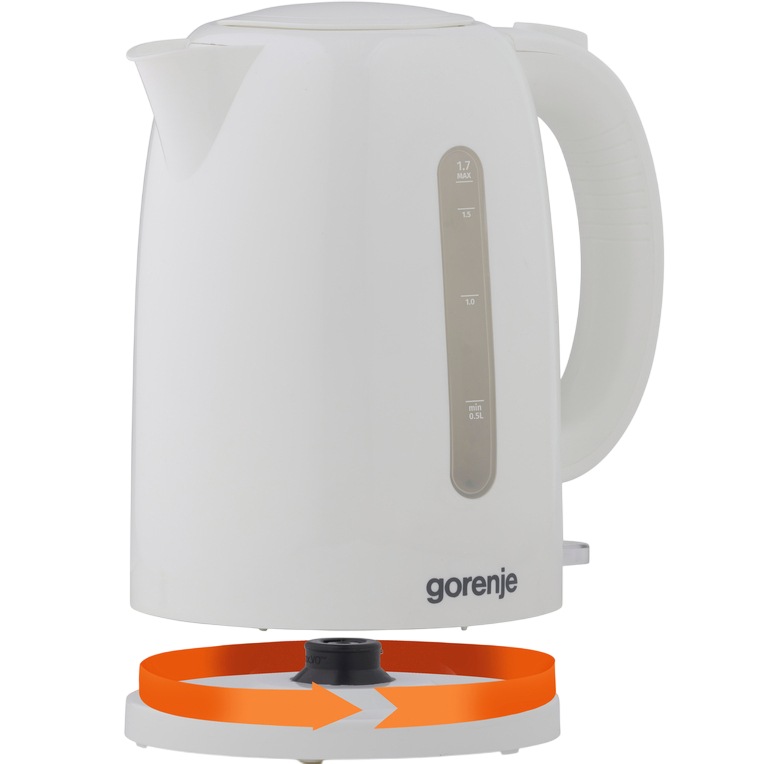 Электрочайник GORENJE K17W White (KEP1000-GS) Дополнительно термостат Strix, кабель 0,7 м