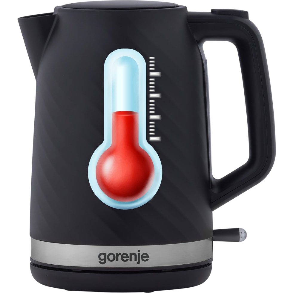Электрочайник GORENJE K17SPB Black (KEP3053-GS) Объем 1.7
