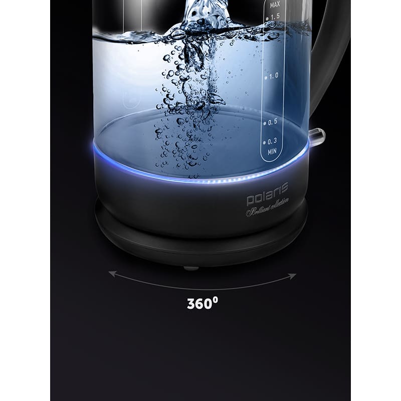 Покупка Електрочайник POLARIS PWK 17103CGL Water Way Pro Black (Не для продажу)