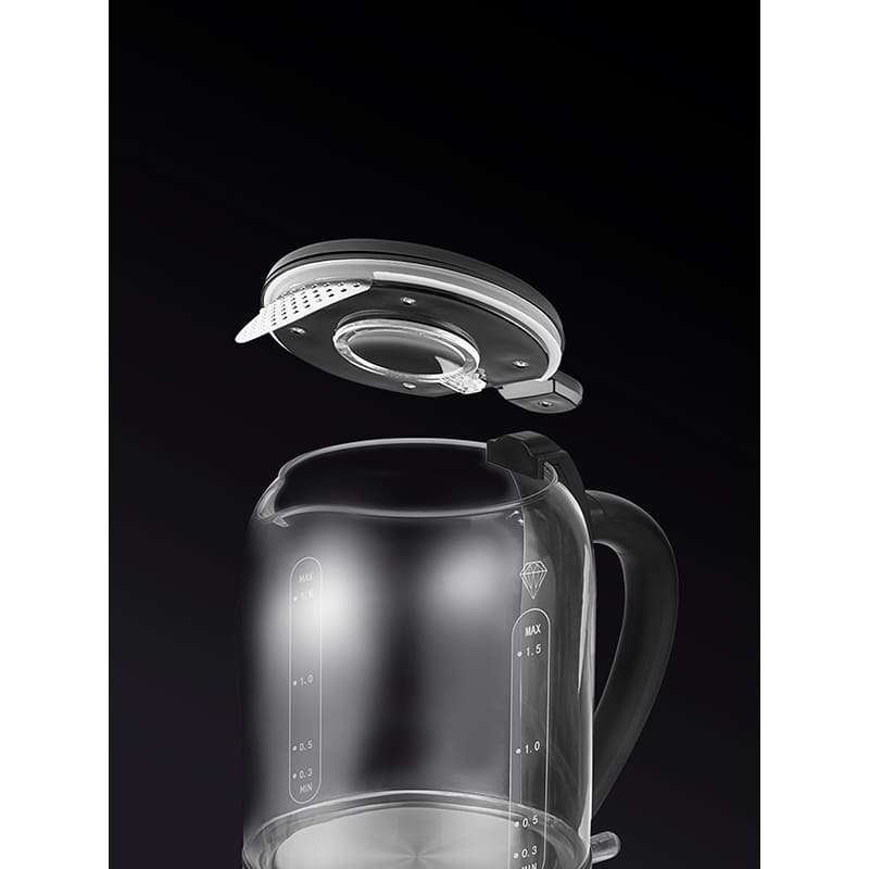 Замовити Електрочайник POLARIS PWK 17103CGL Water Way Pro Black (Не для продажу)