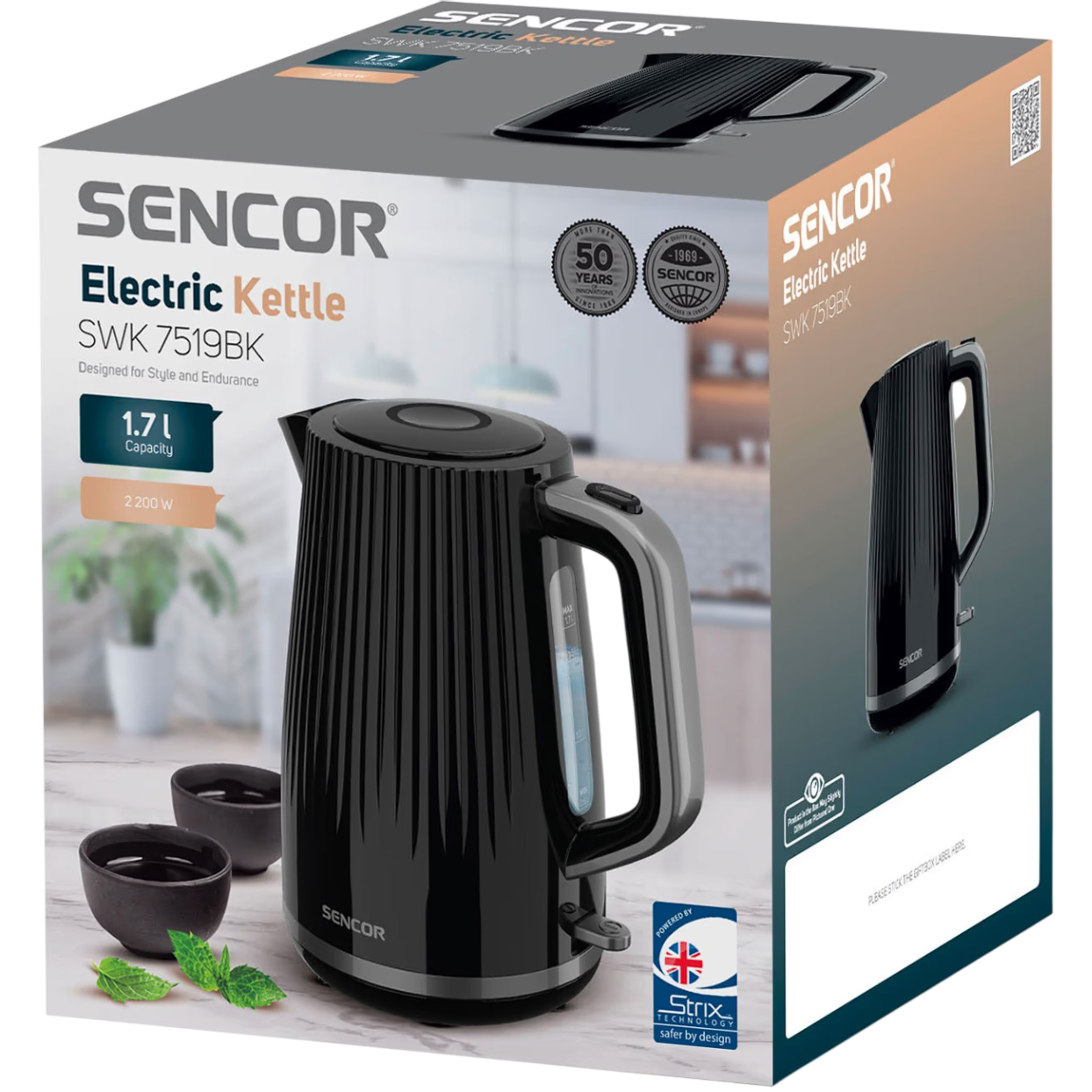 Kettle/plast SENCOR SWK 7519BK Об'єм 1.7